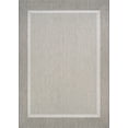 thumbnail image 1 of Couristan Recife Stria Texture 6'2" X 9'2" Ivory- Taupe Outdoor Rug, 1 of 5