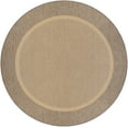 thumbnail image 1 of Couristan Recife Stria Texture 7'6" Round Tan- Brown Outdoor Rug, 1 of 5