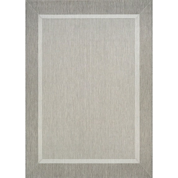 Couristan Recife Stria Texture Indoor / Outdoor Area Rug, Champagne- Taupe, 3'9" x 5'5"