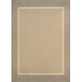 thumbnail image 1 of Couristan 5.25' x 7.50' Beige and Brown Rectangular Polypropylene Area Throw Rug, 1 of 6