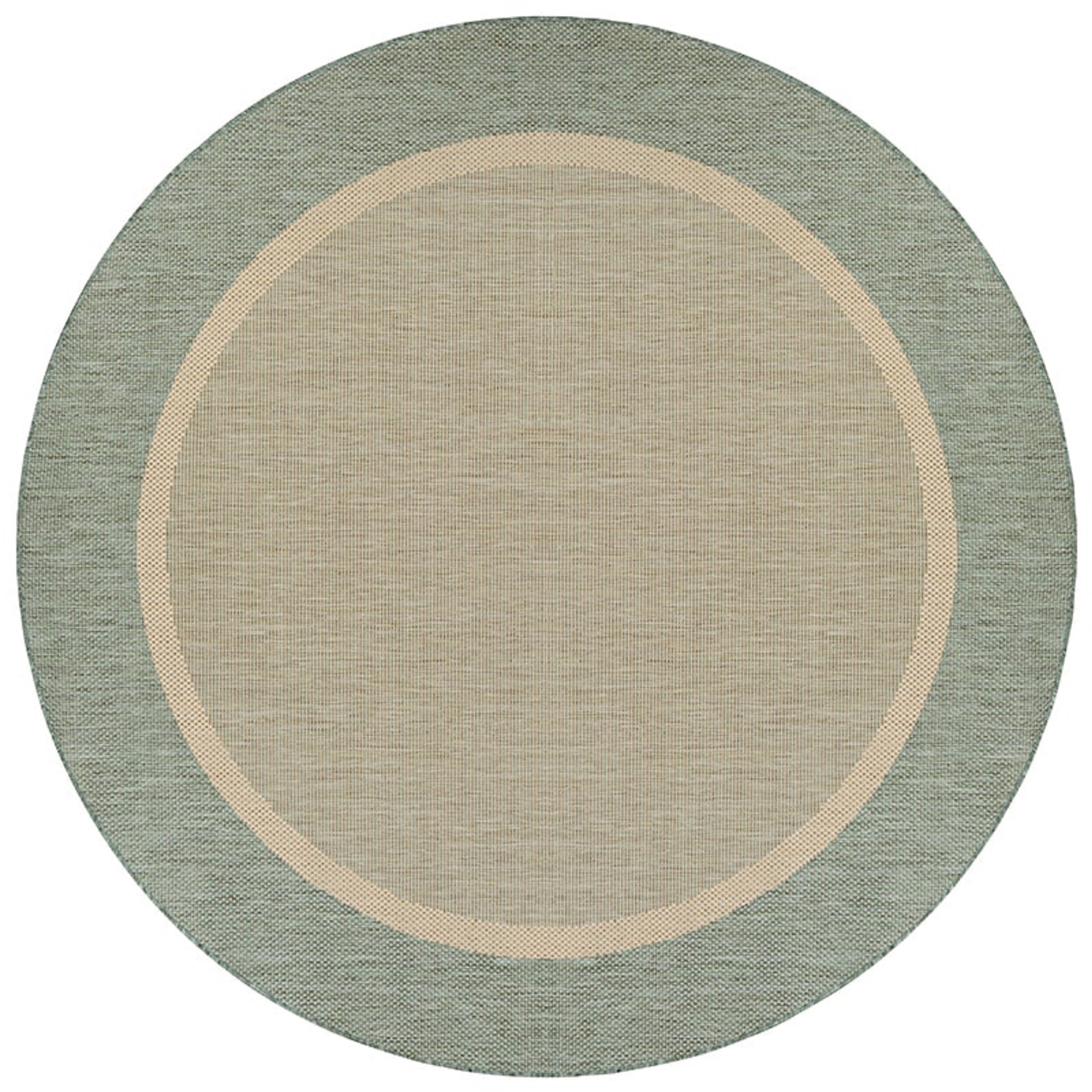 Couristan Recife Stria Texture Indoor/Outdoor Rug, 7'6", Round, Natural