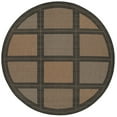 thumbnail image 1 of Couristan Recife Summit Area Rug, 8'6" Round, Cocoa-Black, 1 of 3