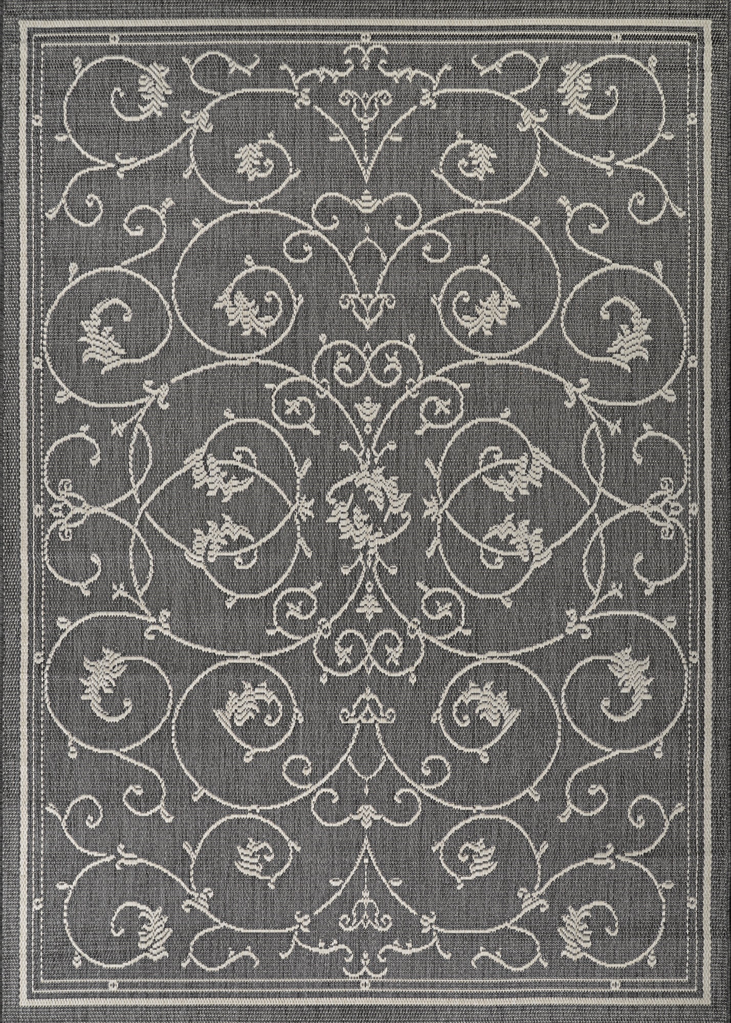 Couristan Recife Veranda 6'2" x 9'2" Champagne-Grey Outdoor Rug