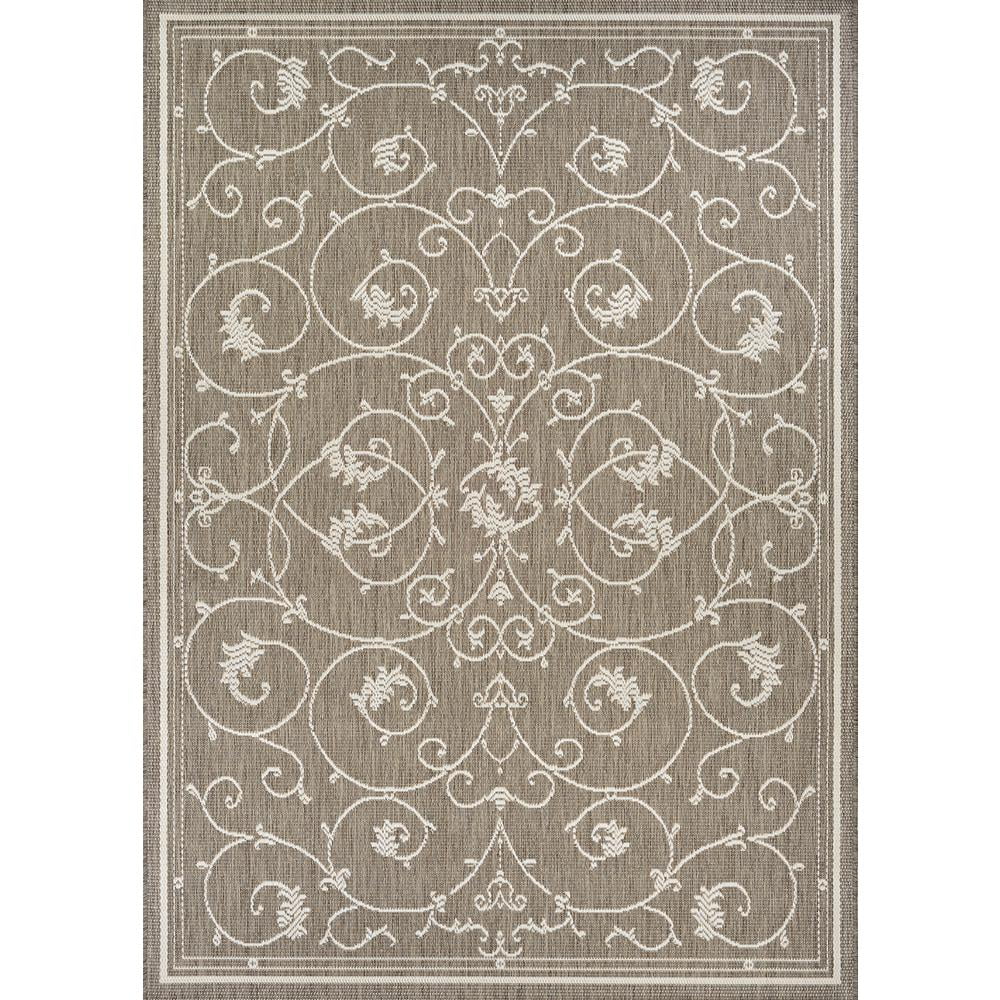 Couristan Recife Veranda Indoor / Outdoor Area Rug, Champagne- Taupe, 2 ...