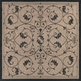thumbnail image 1 of Couristan 8.5' Black Square Polypropylene Area Throw Rug, 1 of 6