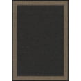 thumbnail image 1 of Couristan 5.25' x 7.5' Cocoa Black Rectangular Polypropylene Area Throw Rug, 1 of 3