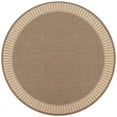 thumbnail image 1 of Couristan Recife Wicker Stitch Area Rug, 7'6" Round, Cocoa-Natural, 1 of 3