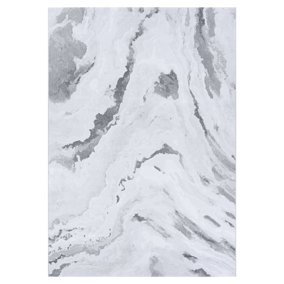 Couristan Abstract Marble- Opal/Mushroom 9'2" X 12'9", Area Rug