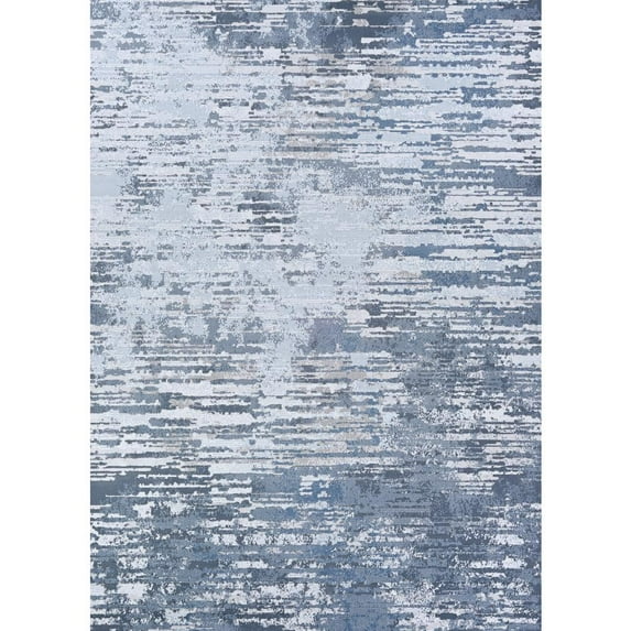 Couristan Serenity Cryptic Area Rug, 6'6" x 9'6", Grey-Opal