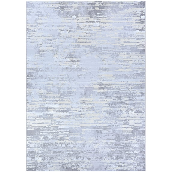 Couristan Serenity Cryptic Area Rug, 7'10" x 10'9", Light Grey-Champagne