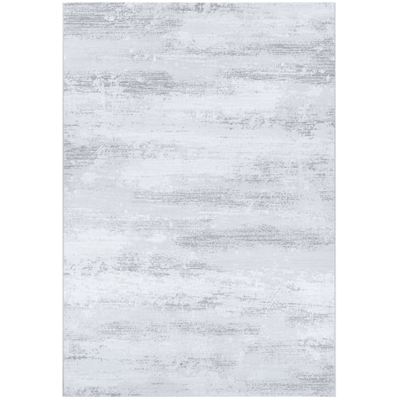 Couristan Serenity Virga Area Rug, 5'3" x 7'6", Light Grey-Opal