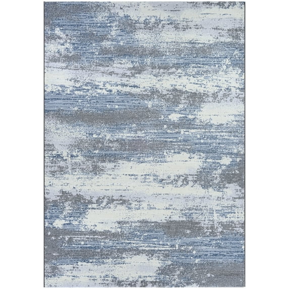 Couristan Serenity Virga Area Rug, 6'6" x 9'6", Opal-Grey-Mushroom