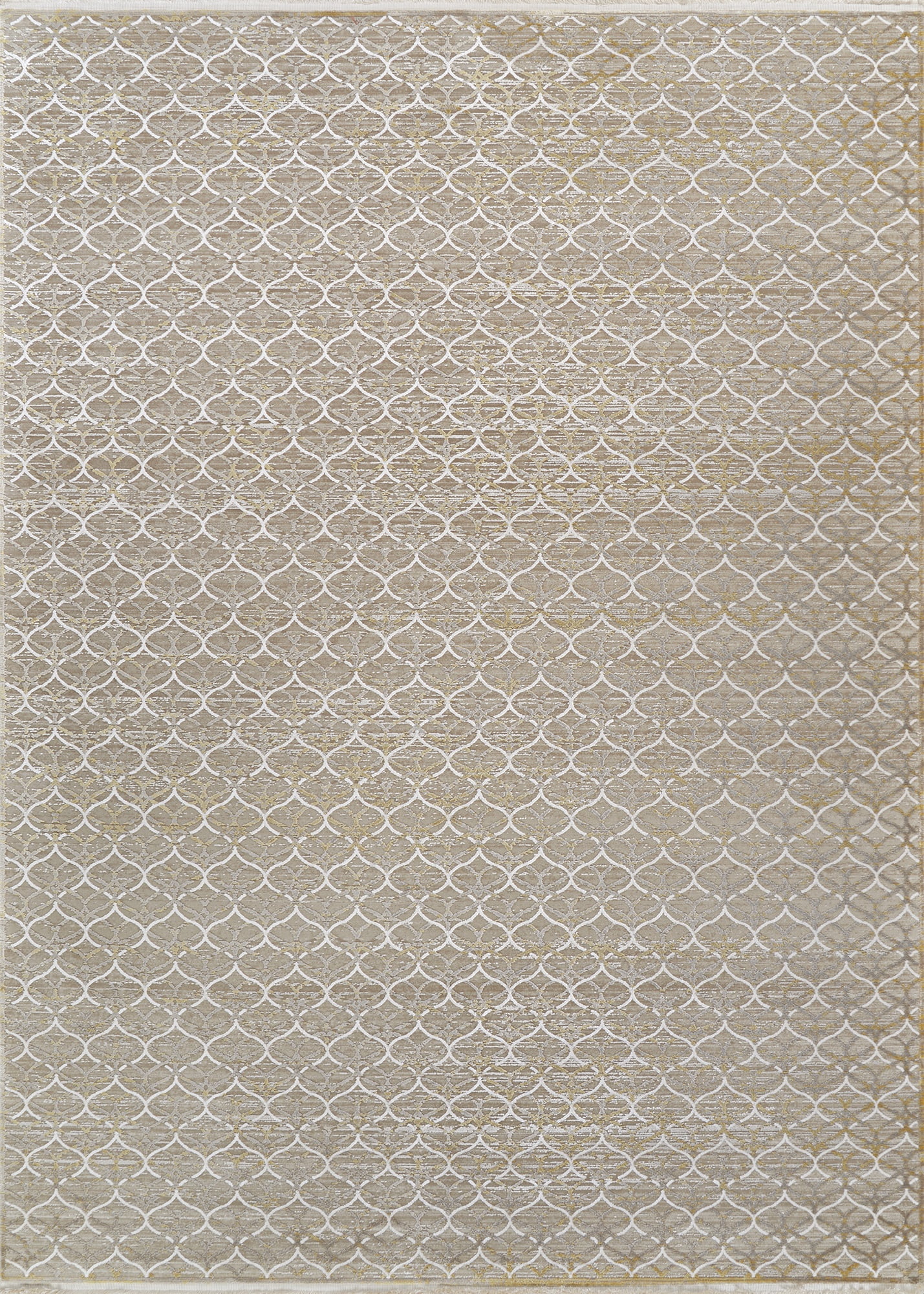 Couristan Siena Harlequin 2'7" x 7'2" Burnished Gold Runner Rug
