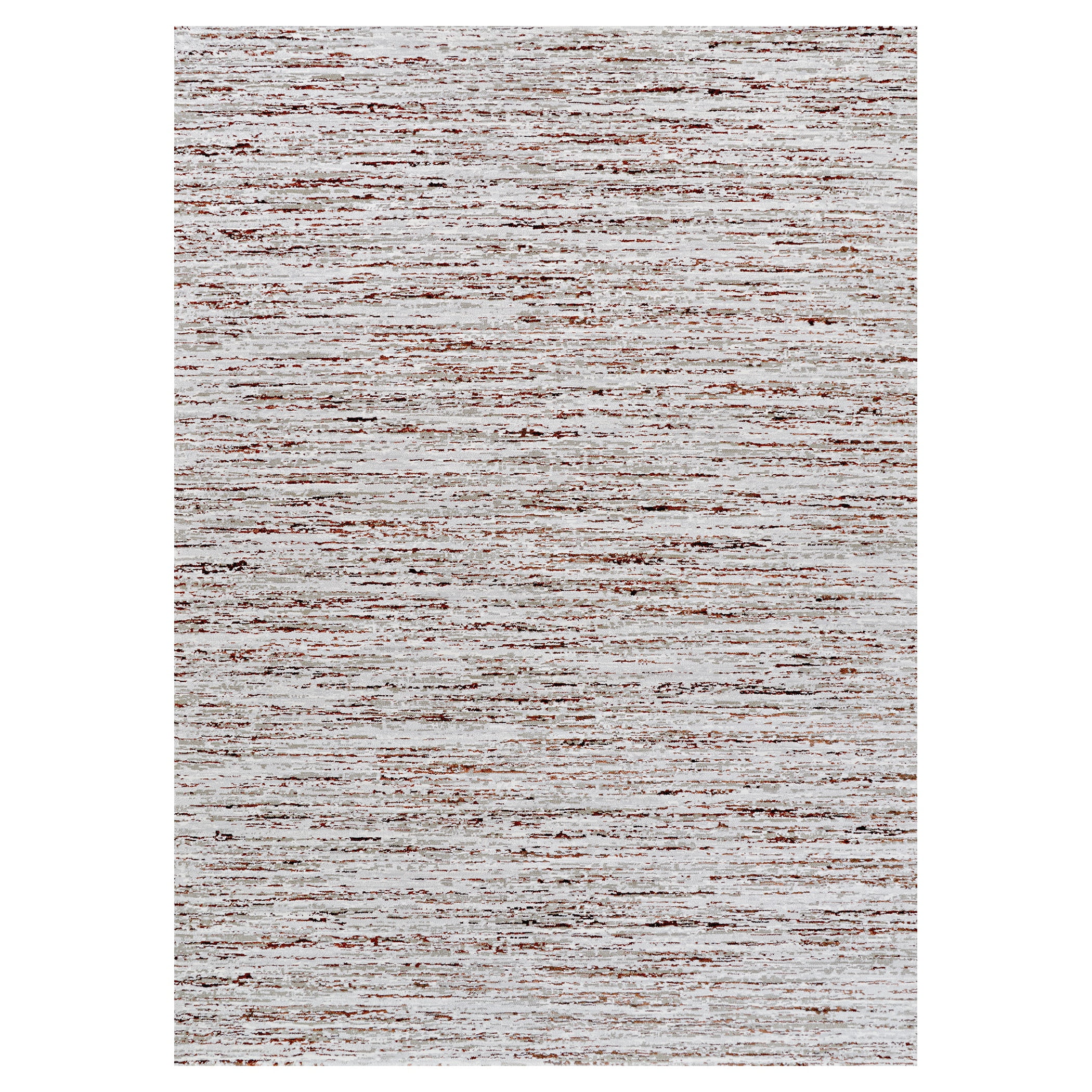 Couristan Sonnet Capillary 7'10" x 11'2" Grey and Chocolate Indoor Area Rug