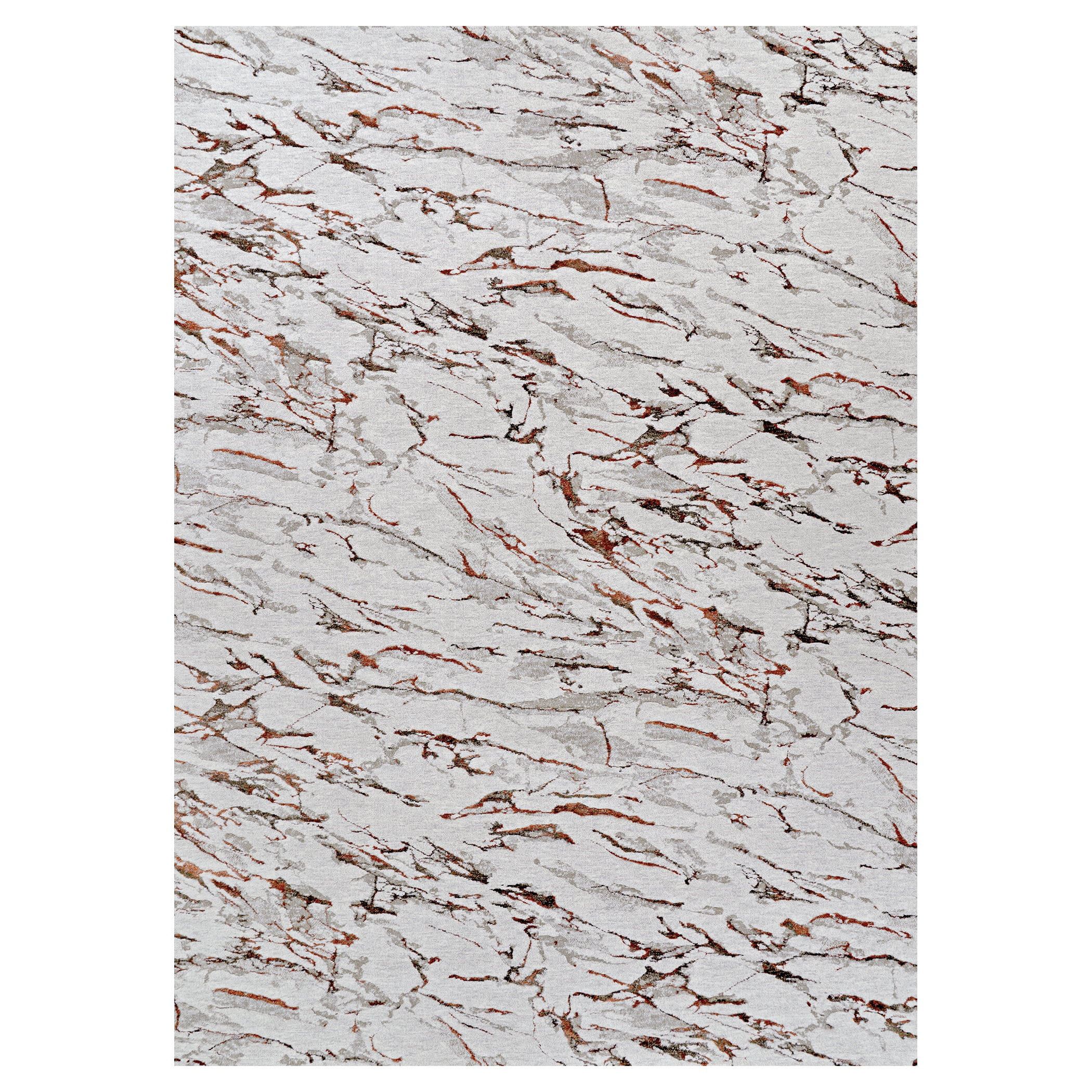 Couristan Sonnet Marbre 2'7" X 7'10" Grey-Chocolate Indoor Runner Rug