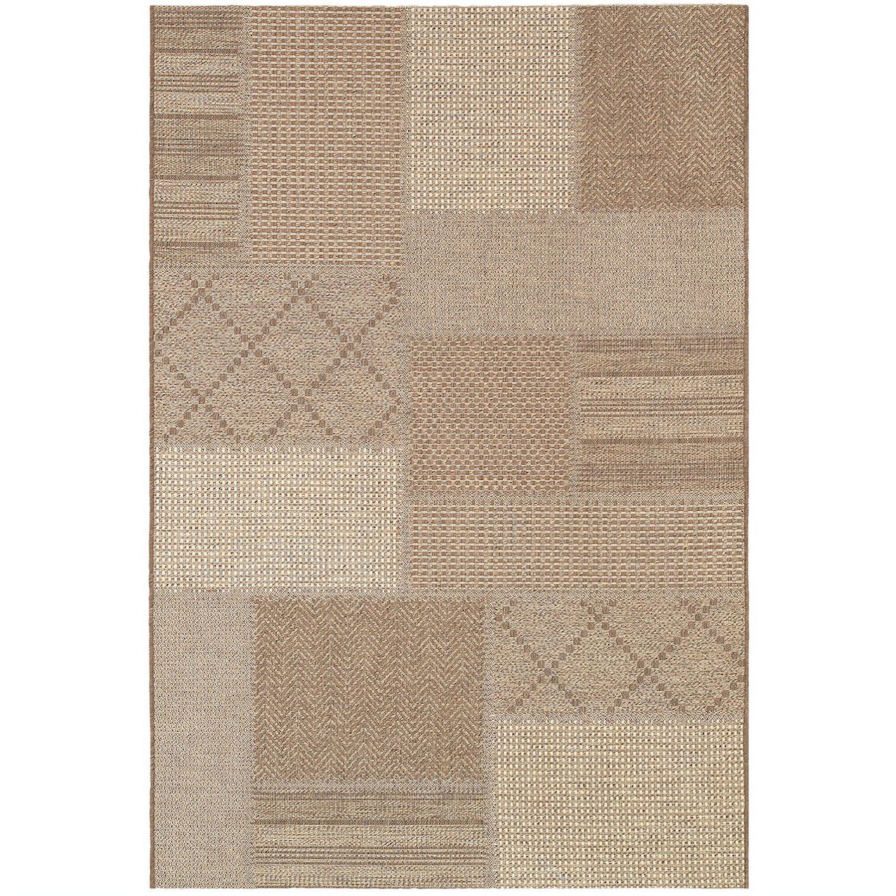 Couristan Tides Rockville Cream & Cocoa In/Out Rug, 6'7'x9'6 ...