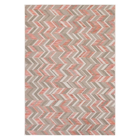 Couristan Tides Shelter Island/Sienna Red-Grey Rug