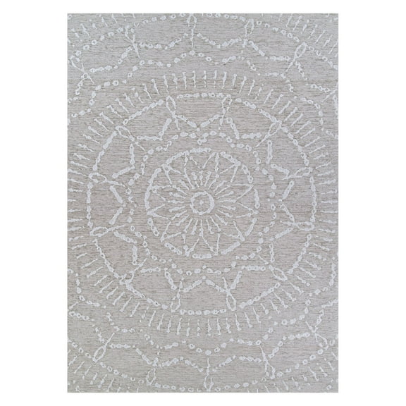 Couristan Timber Coppe Indoor/Outdoor Area Rug, 3'9" x 5'6", Wheat