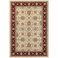thumbnail image 1 of Couristan Traditions Halle Ivory & Ruby Area Rug, 5'3'x7'6' - 96566515053076T, 1 of 2