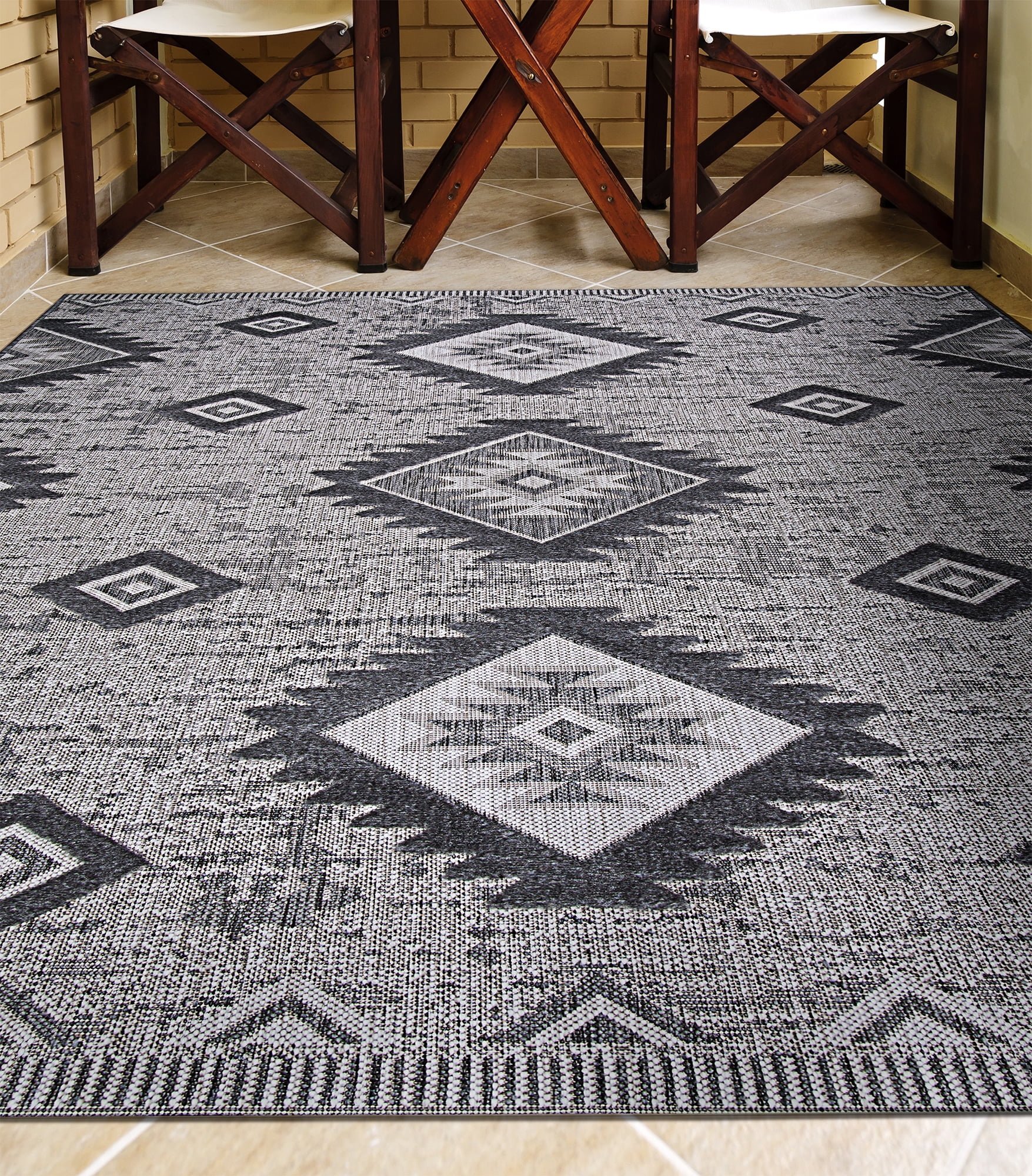 80X150 ELEMENTS FRONTIER GREY RUG - Wyse Byse