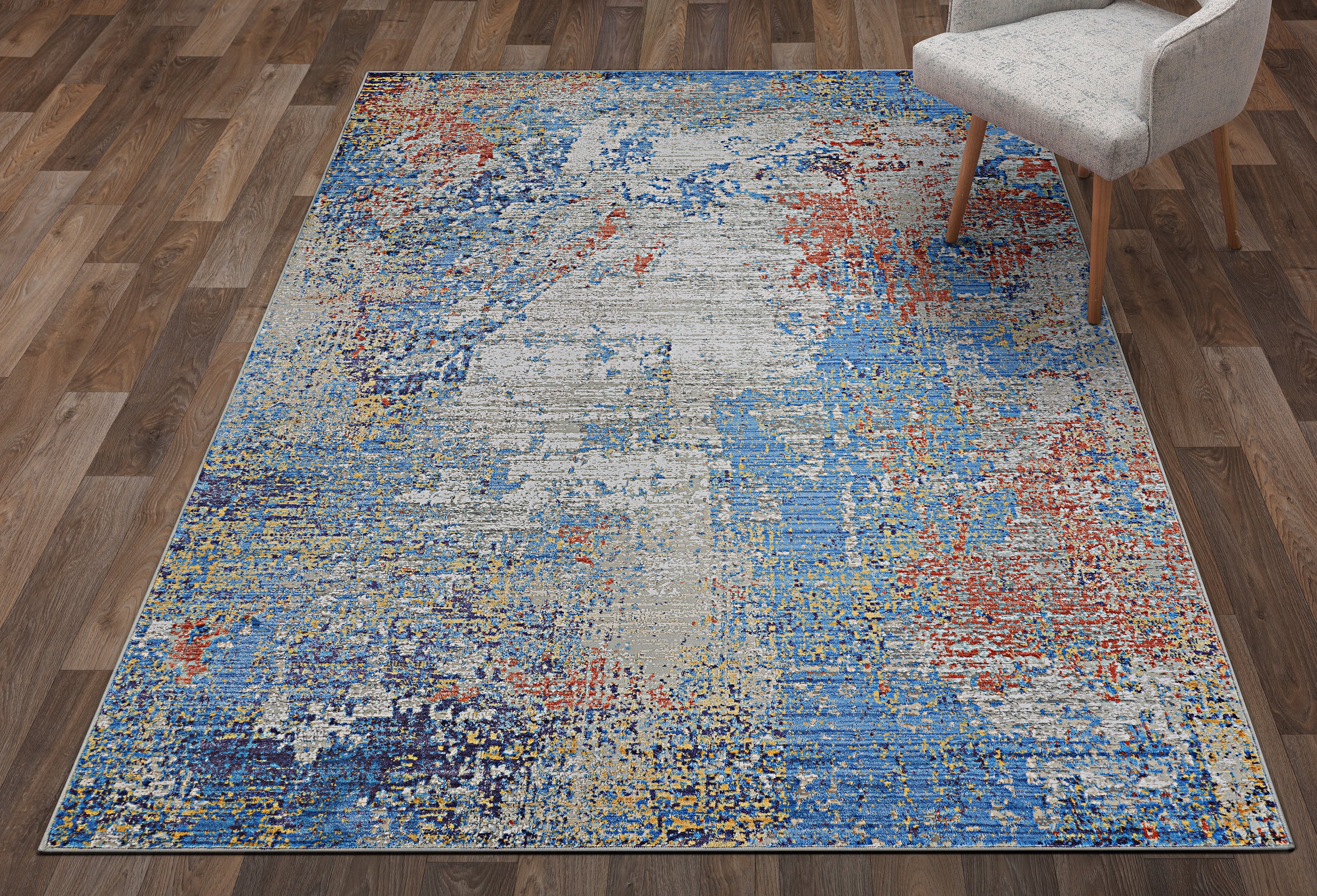 Couristan Vibrata Divergence Multi-Pastels Area Rug