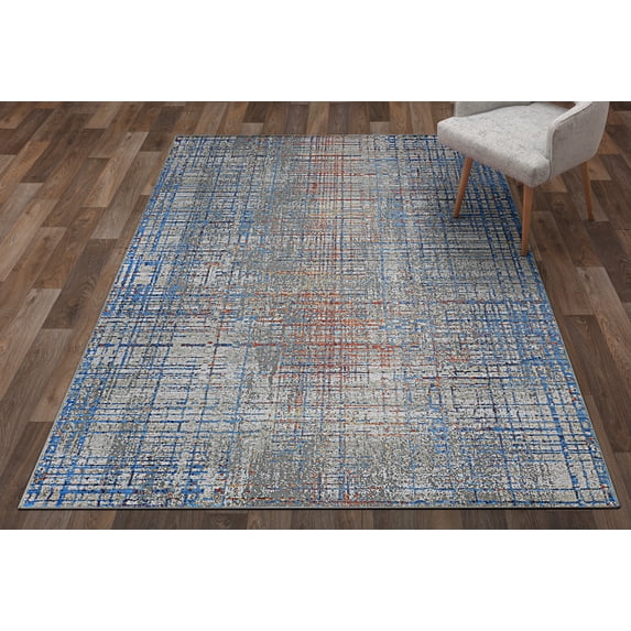 Couristan Vibrata Grasscloth Multi-Pastels Area Rug