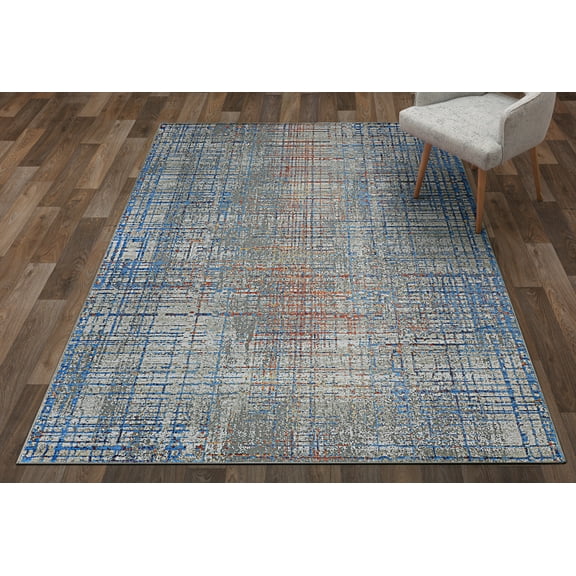 Couristan Vibrata Grasscloth Multi-Pastels Runner Rug