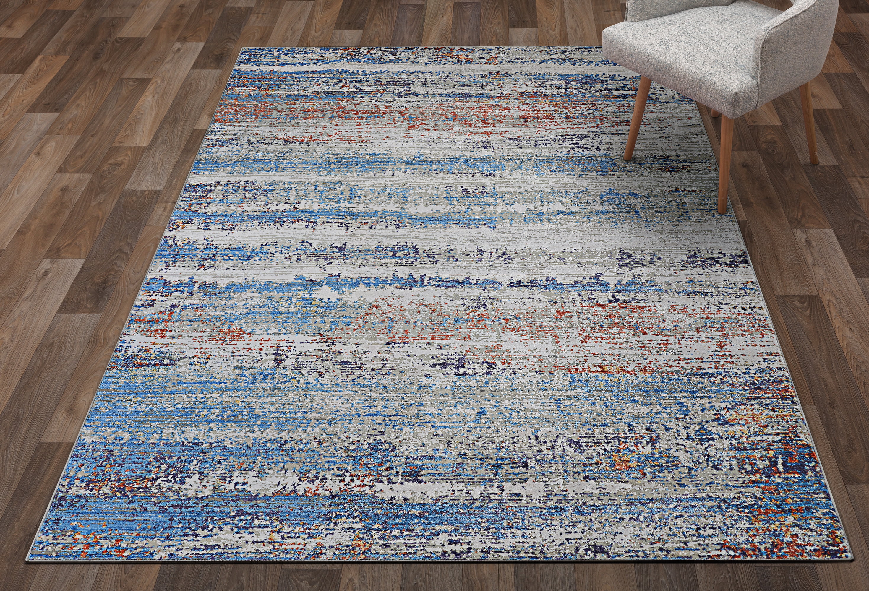 Couristan Vibrata Rythmic Multi-Pastels Runner Rug