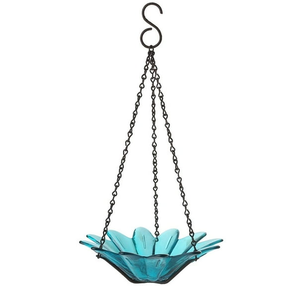 Mosaic Birds. COURM35320009 8 inch Daisy Birdfeeder Aqua
