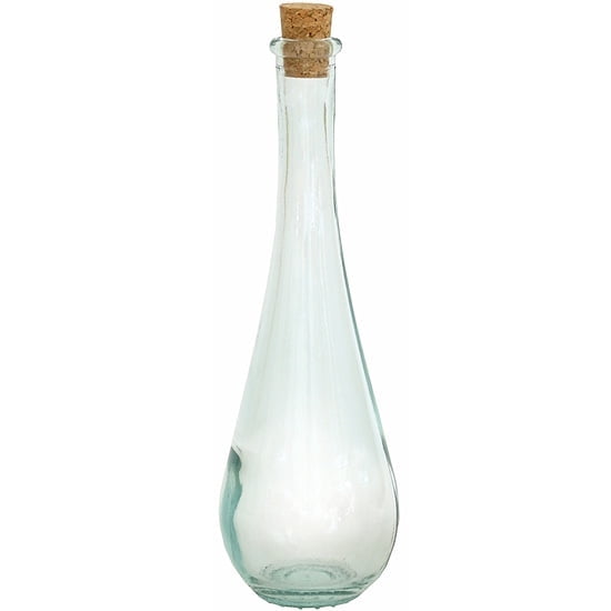 Couronne Co. Drop Glass Bottle, G5312, 12 Ounce Capacity, Clear
