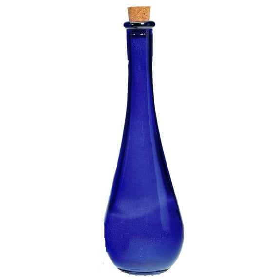 Couronne Co. Drop Glass Bottle, G5312G15, 12 Ounce Capacity, Cobalt Blue