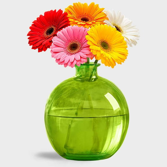 Couronne Company Ball Recycled Glass Container, G5464G01, 6.75 Inches Tall, 66oz Capacity, Lime, 1 Piece