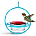 thumbnail image 1 of Mosaic Birds Recycled Glass and Metal Hummingbird Feeder for Outdoors - Hanging Bird Decor for Gardens - Aqua, 1 of 9