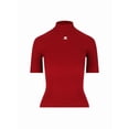 thumbnail image 1 of Courrèges "Reedition" Ribbed Top – Red (Women's), 1 of 3