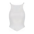 thumbnail image 1 of Courrèges Ribbed White Tank Top With Pointed Hem (Women's), 1 of 3