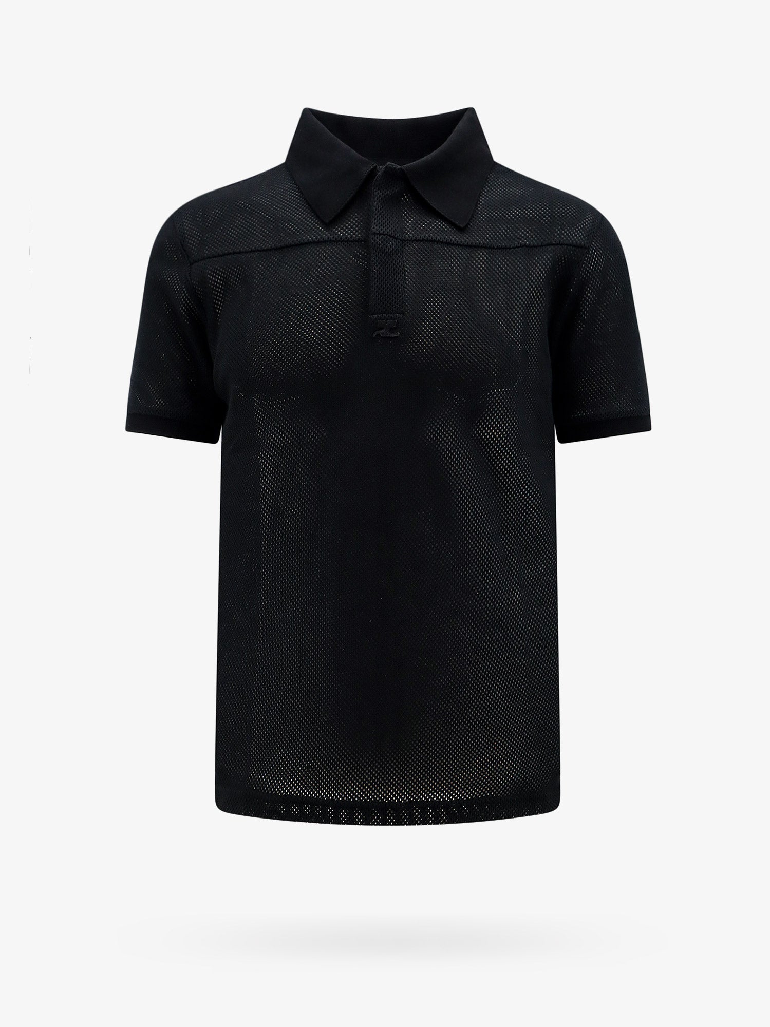 Courreges Man Polo Shirt Man Black Polo Shirts