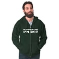 thumbnail image 1 of Course Im Right Im Bob Zip Hoodie Sweatshirt Men Brisco Brands 4X, 1 of 6