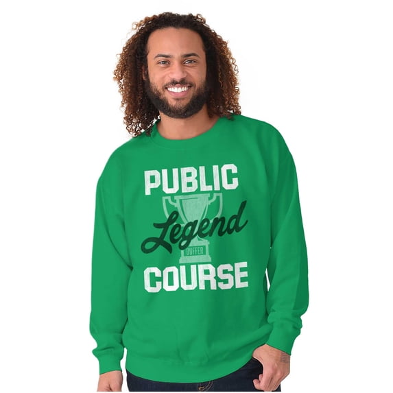 Course Legend Trophy Golfer Golfing Sweatshirt for Men or Women Brisco Brands S