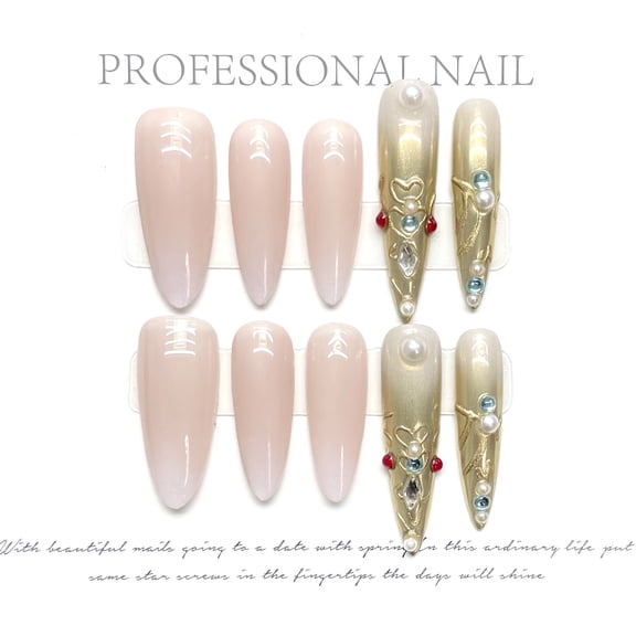 [Court Armor] Purely hand-worn armor wind advanced finished nail art whitening patch removable wearable armor