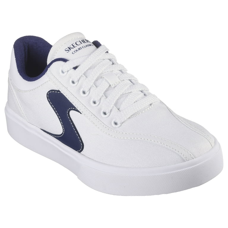 Skechers white canvas shoes on sale