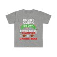thumbnail image 1 of Court Clerk by day Binge Eater by Christmas Unisex T-shirt S-3XL, 1 of 2