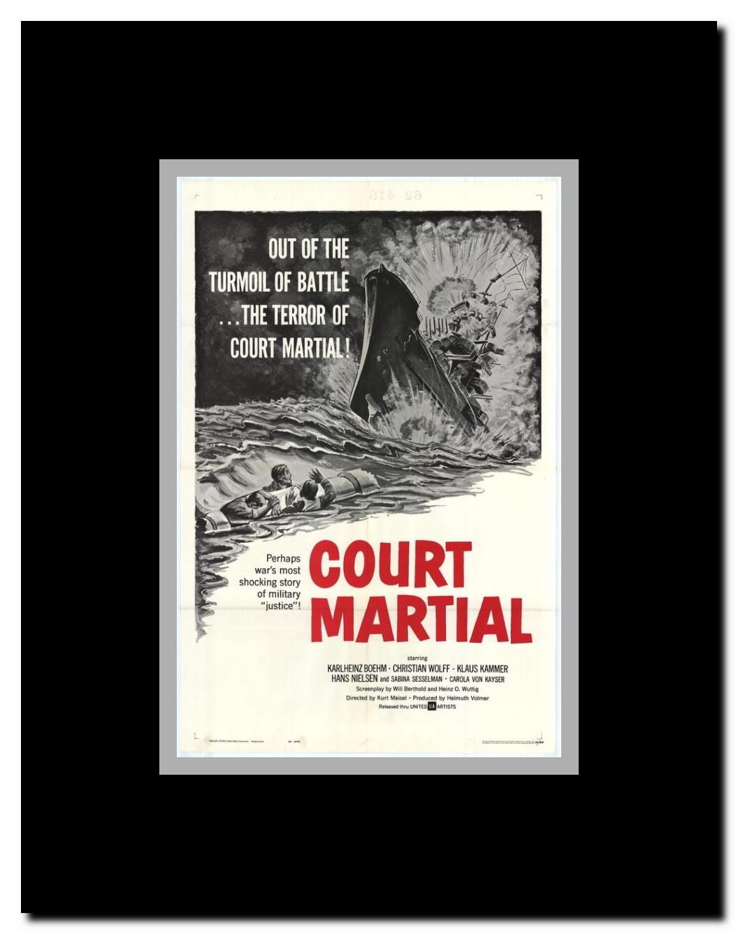 Court Martial Framed Movie Poster