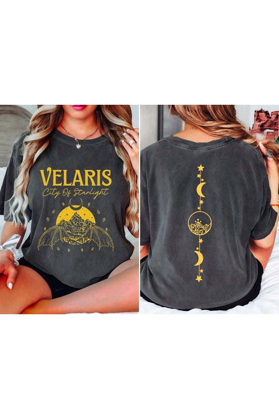 Court Of Thorns And Roses Velaris The Night Bookish Sjm Merch T-Shirt