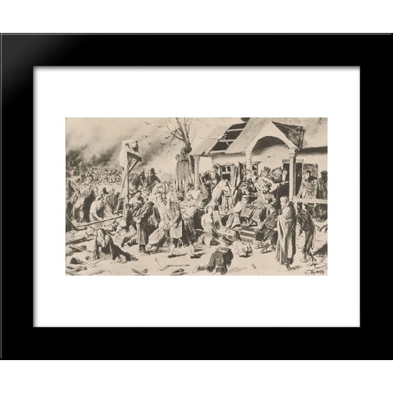 Court Pugacheva 20x24 Framed Art Print by Perov, Vasily