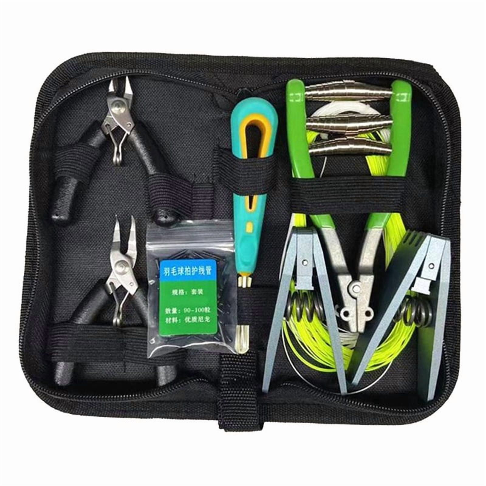 Court-Ready Badminton Stringing Tool Kit with 2 Fixed Clamps, Hole Cone ...