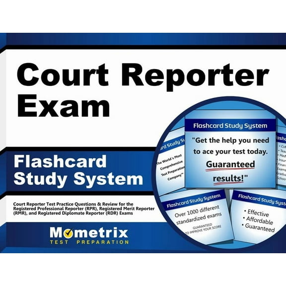 Court Reporter Exam Flashcard Study System : Court Reporter Test Practice Questions & Review (Cards)