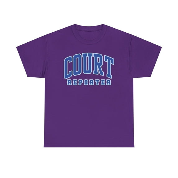 Court Reporter Reporting Shirt Gifts Tshirt Crew Neck Short Sleeve