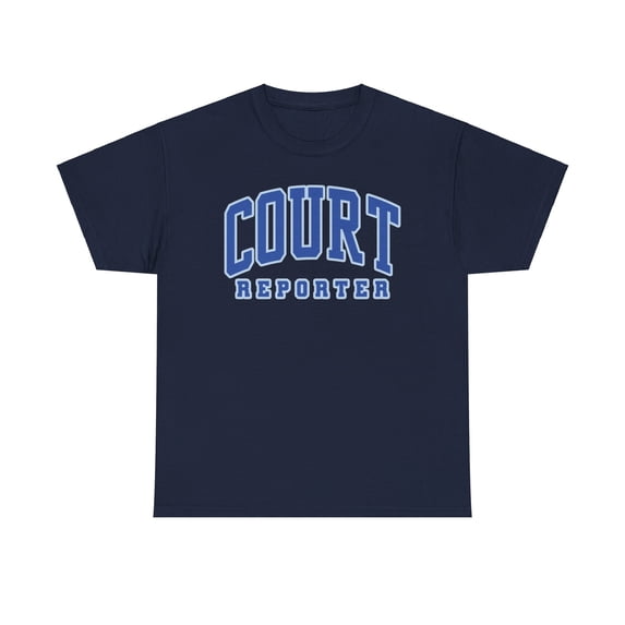 Court Reporter Reporting Shirt Gifts Tshirt Crew Neck Short Sleeve