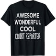 thumbnail image 1 of Court Reporter Tshirt Funny T-Shirt, 1 of 4