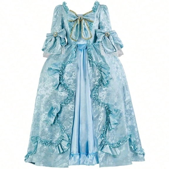 Court Rococo Baroque Ball Dresses 18th Century Georgian Era Costumes Dress Victorian Ball Gown